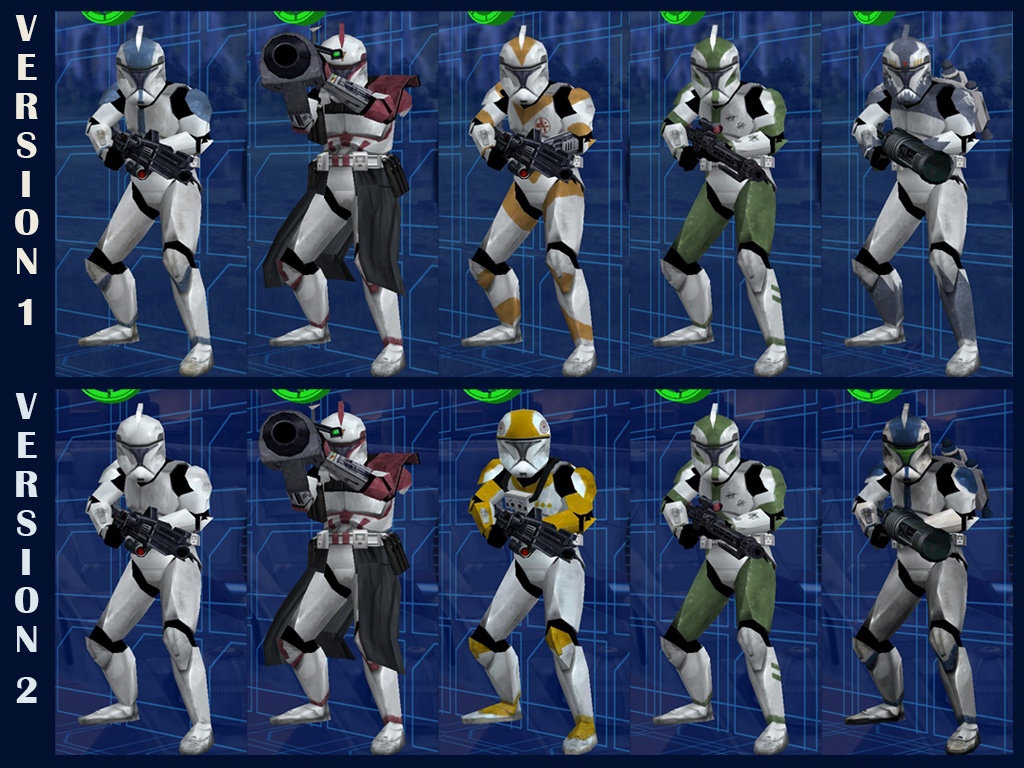 Retextured Clone Troopers addon - Star Wars Battlefront II - ModDB