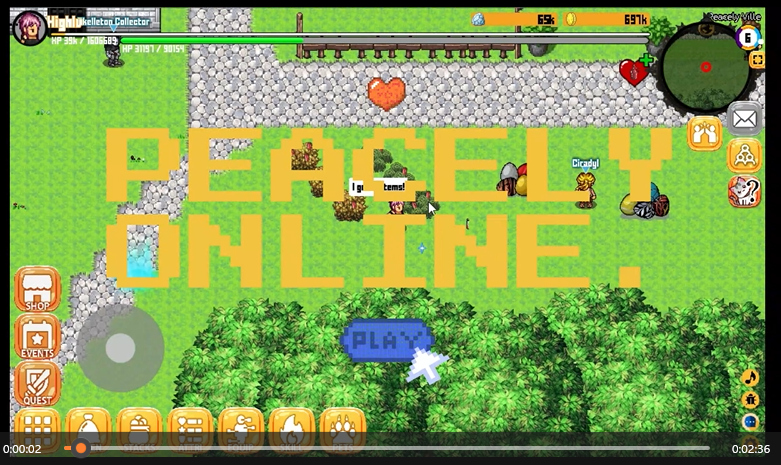 Peacely Online PC Gameplay (web) file - ModDB
