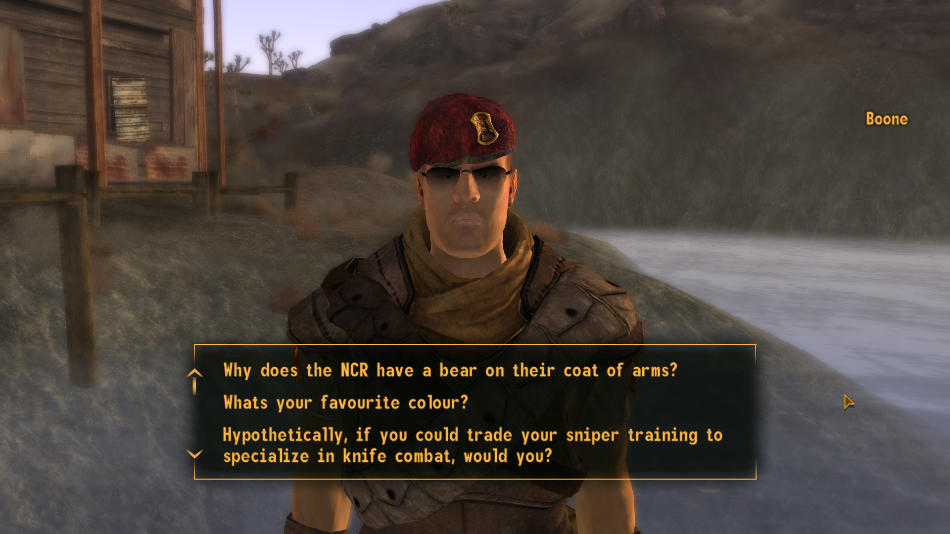 Boontastic Boonefoonery - Boone Dialogue Expansion/Romance Mod (v4) file -  ModDB