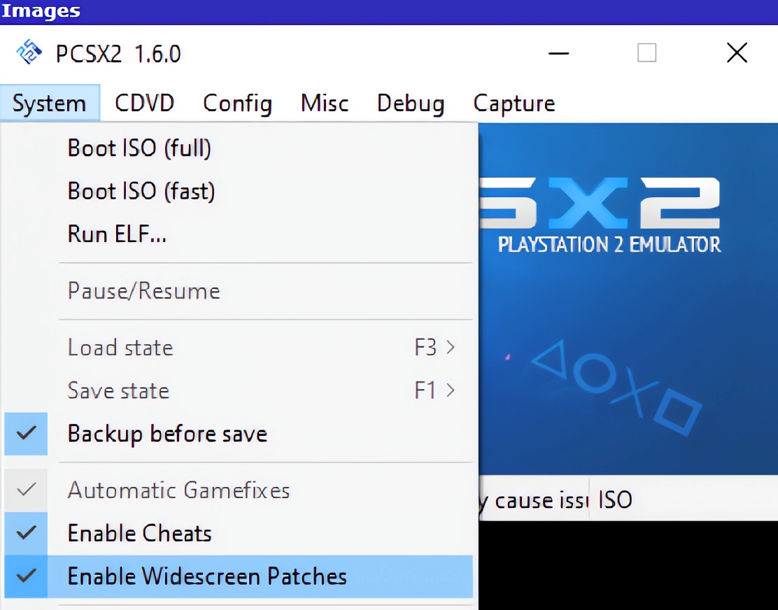 PCSX2 - Widescreen Game Patches