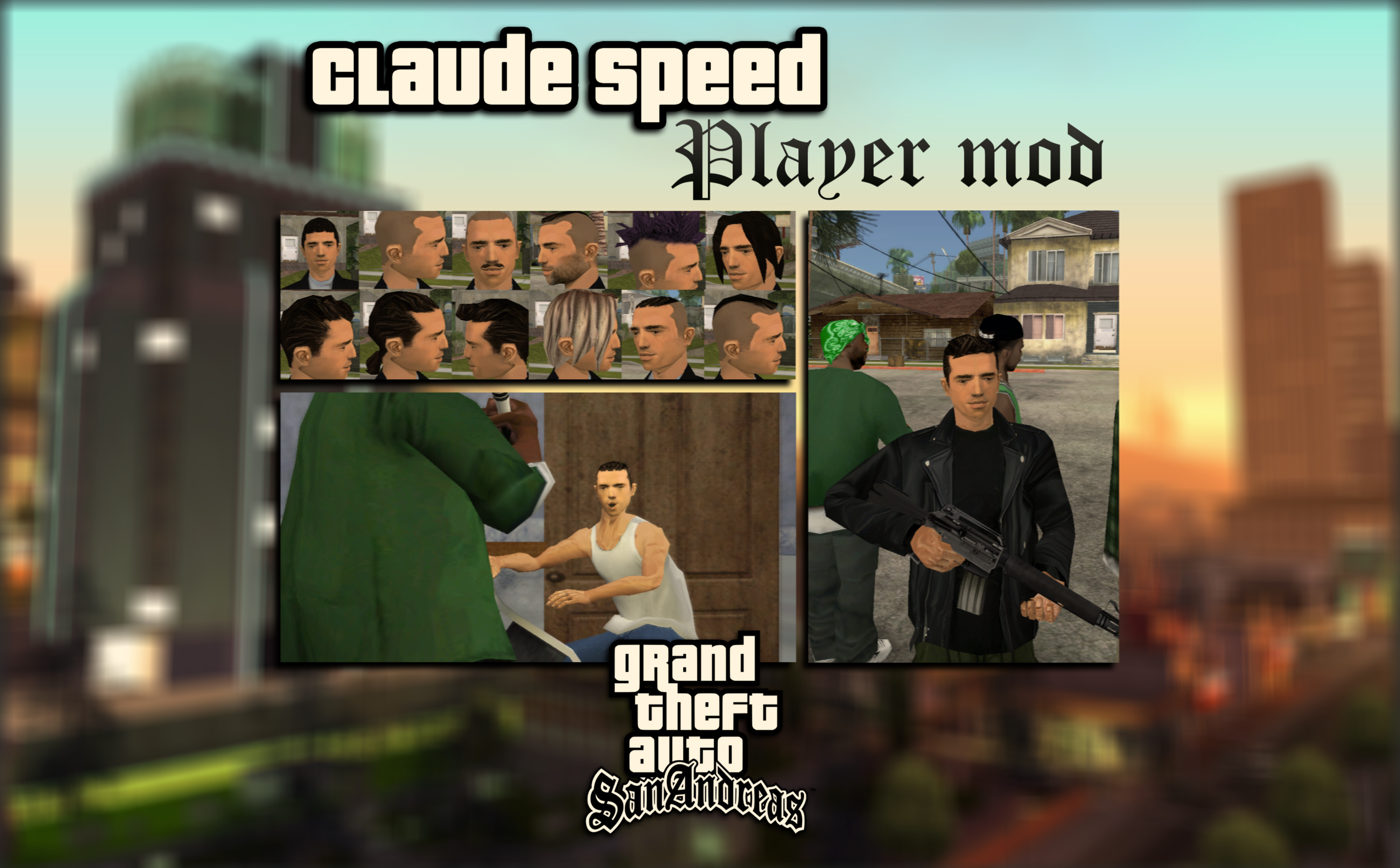 GTA 3 GTA 2 Claude Speed Player Skin Mod 