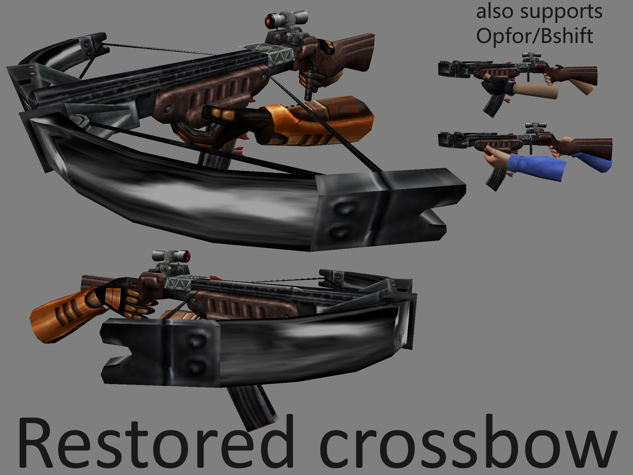 Full-polygon Crossbow addon - Half-Life - ModDB