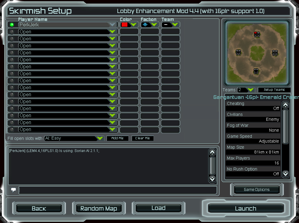 Forged Alliance 16-player mod version 1.0 addon - Supreme Commander - Mod DB