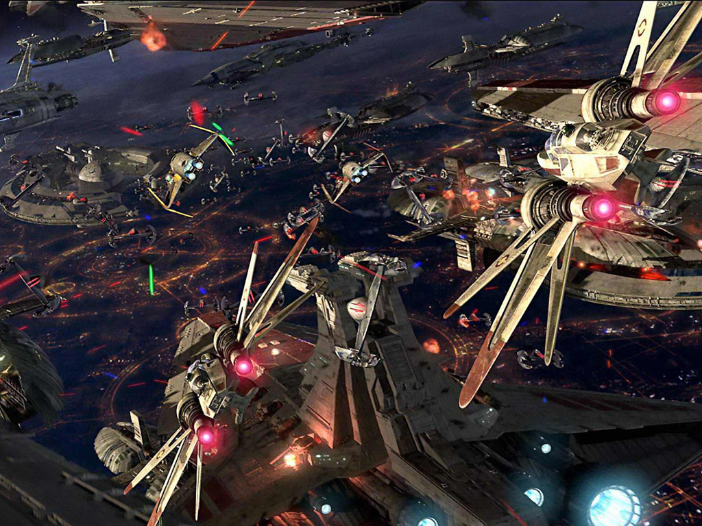 clone wars space battle