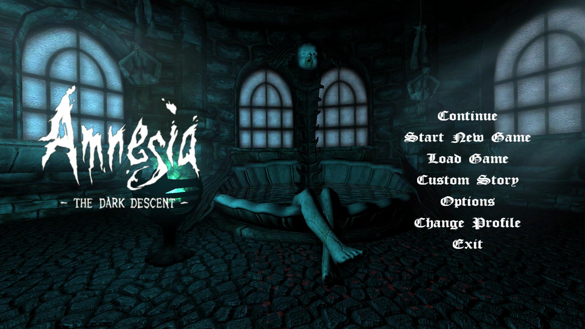 Меню хоррор игр. Amnesia the Dark Descent меню. Amnesia the Dark Descent обои.