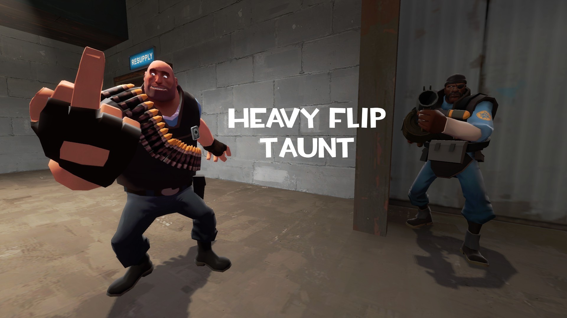 Heavy Flip Taunt.