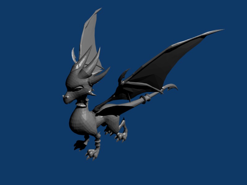 low poly cynder