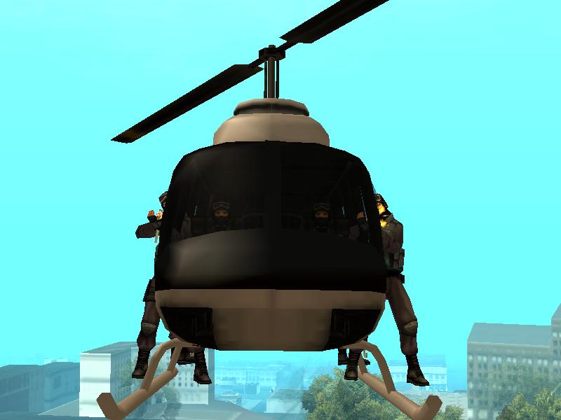 how to get a police helicopter in GTA San Andreas 