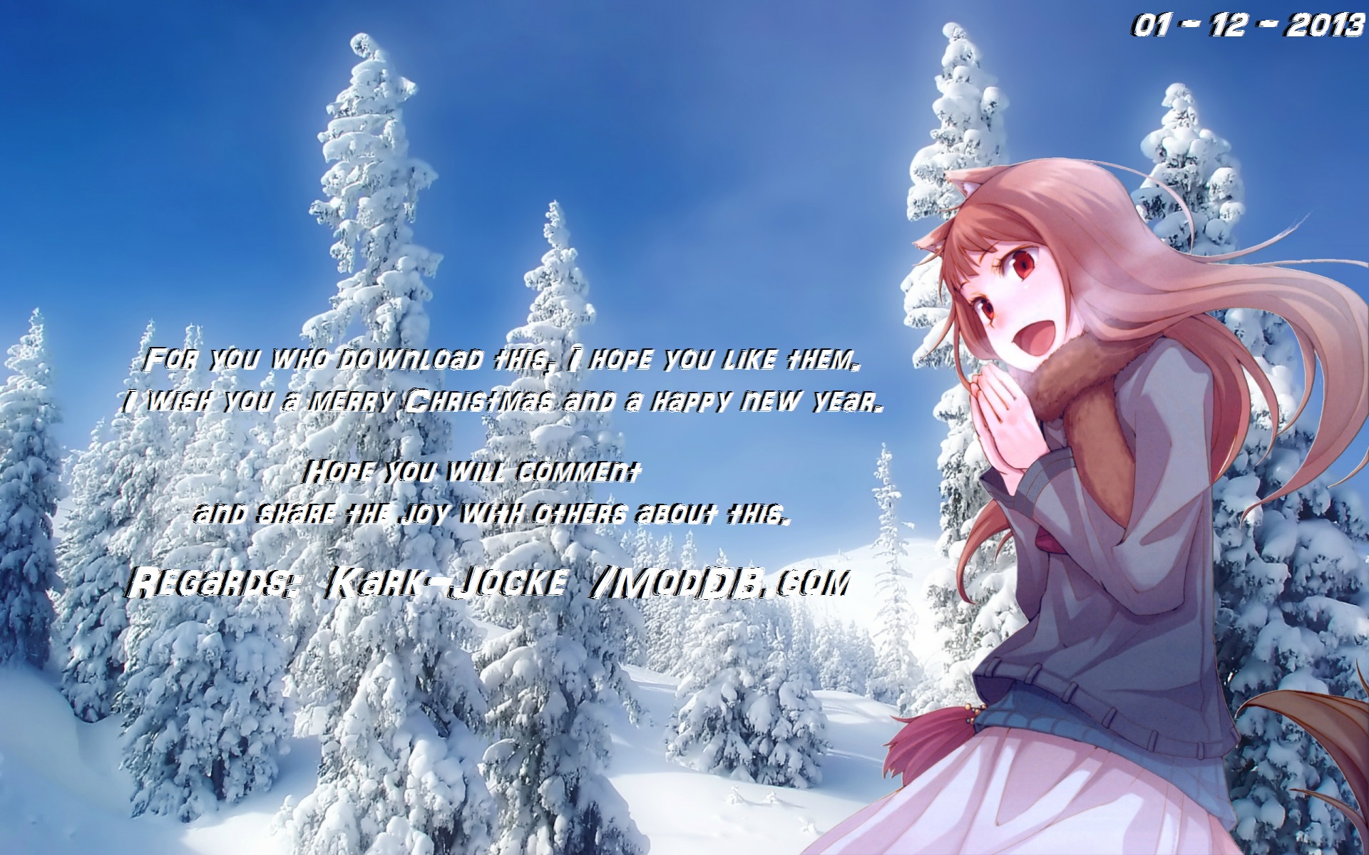 Anime Christmas Cool HD Wallpapers 102160 - Baltana