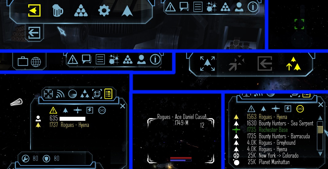 Freelancer dark blue HUD, new icons and cursors addon - Mod DB