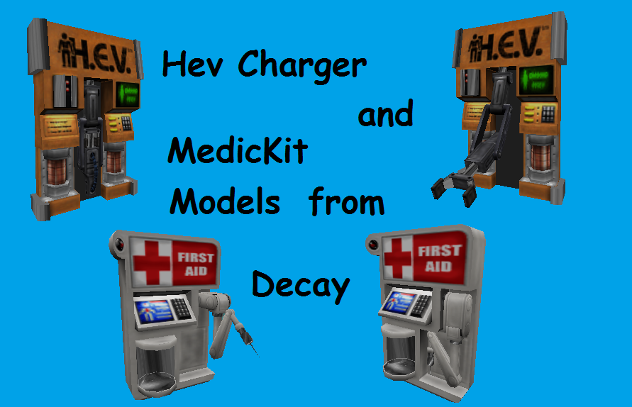 Hev charger & health charger from Half-life Decay addon - Mod DB