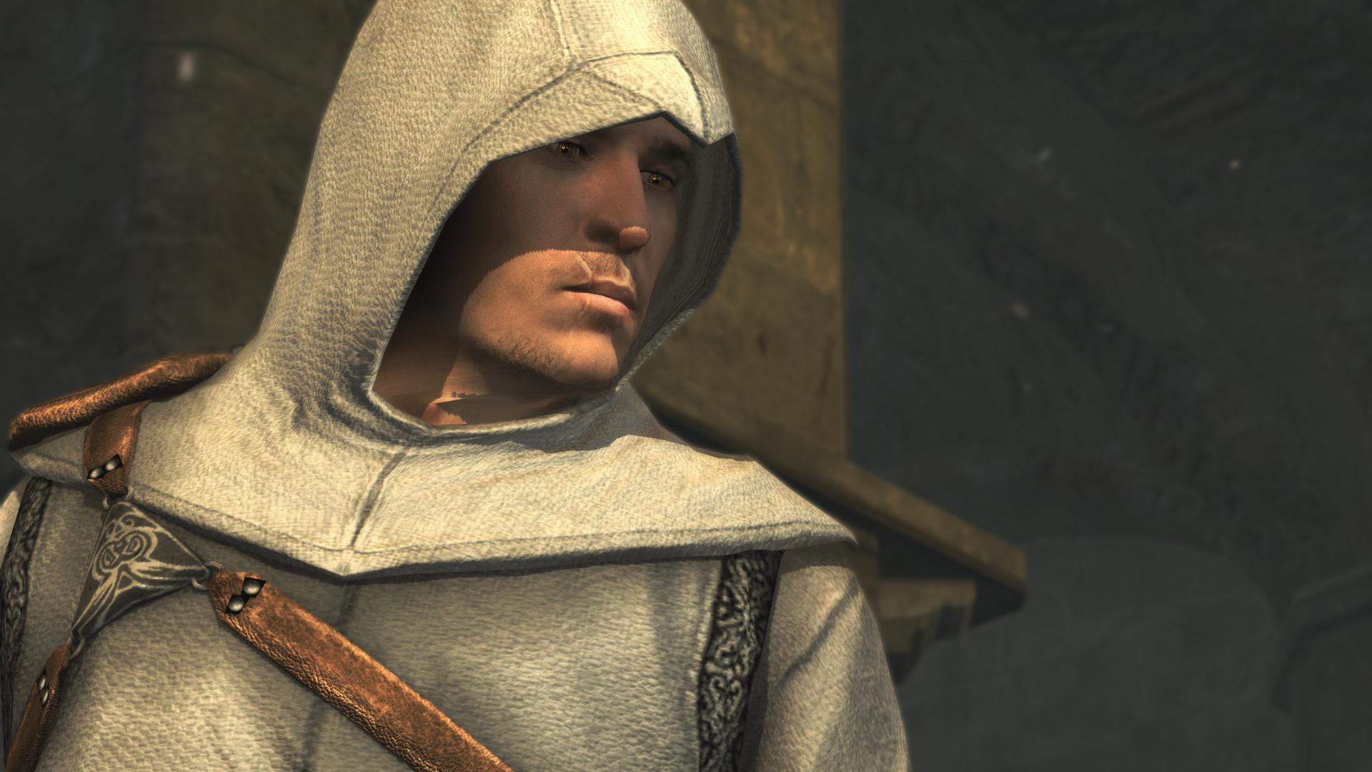 Assassin s creed капюшон. Альтаир ибн ла-Ахад. Альтаир ибн ла-Ахад без капюшона. Ассасин Альтаир ибн ла Ахад. Альтаир ибн ла-Ахад лицо.