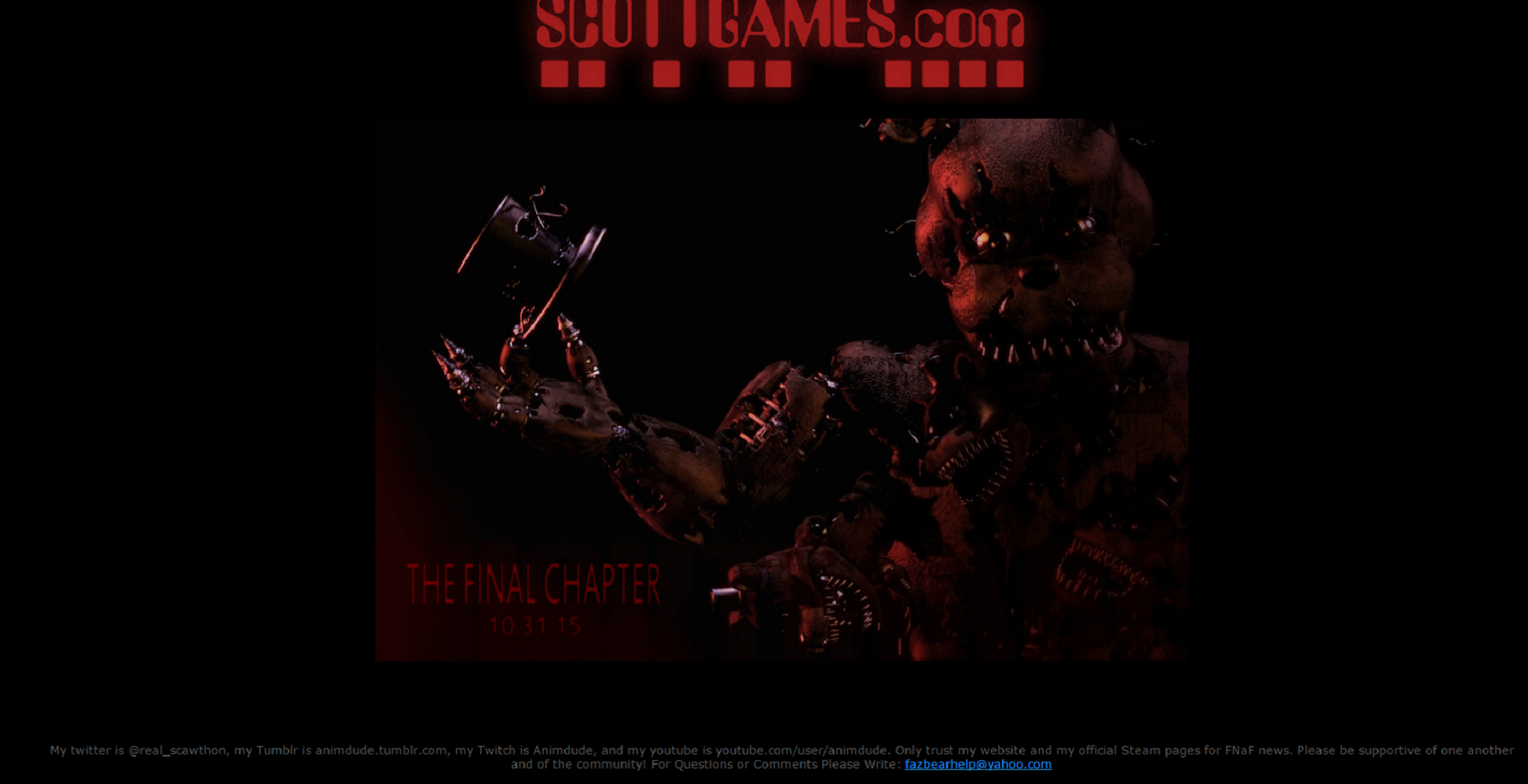 I recently launched the beta for my FNaF fan game Five Night's at