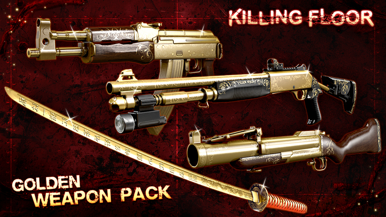 Golden Weapons Pack for only $7.99!