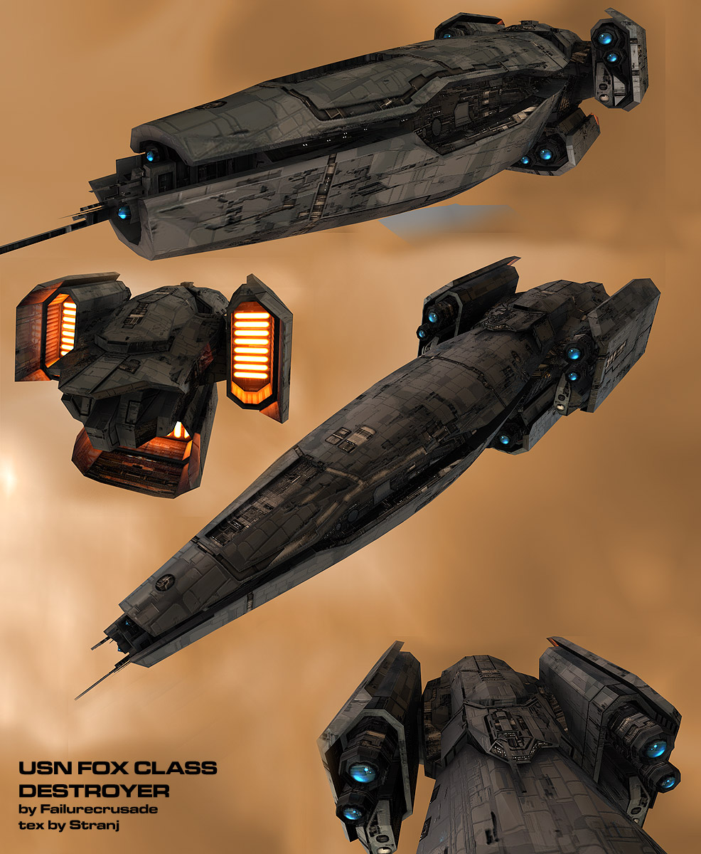 Fox class destroyer image - Angels Fall First : The Second Antarean War -  ModDB