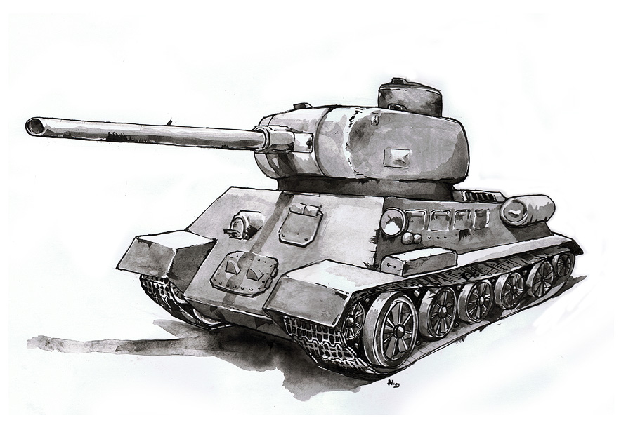 T 34 рисунок