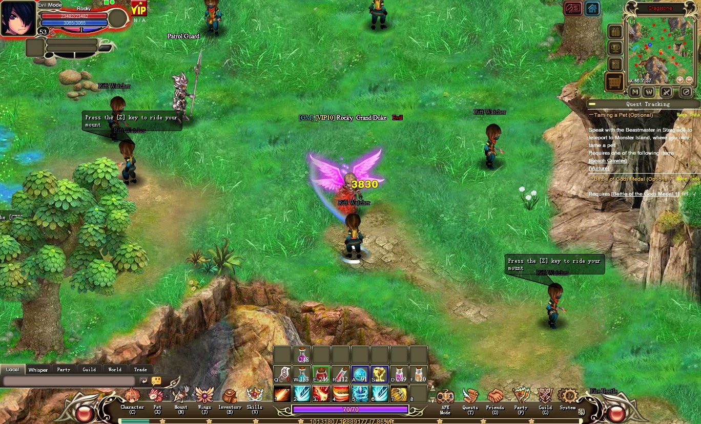 Crystal Saga II is a Free to Play Browser MMORPG Game