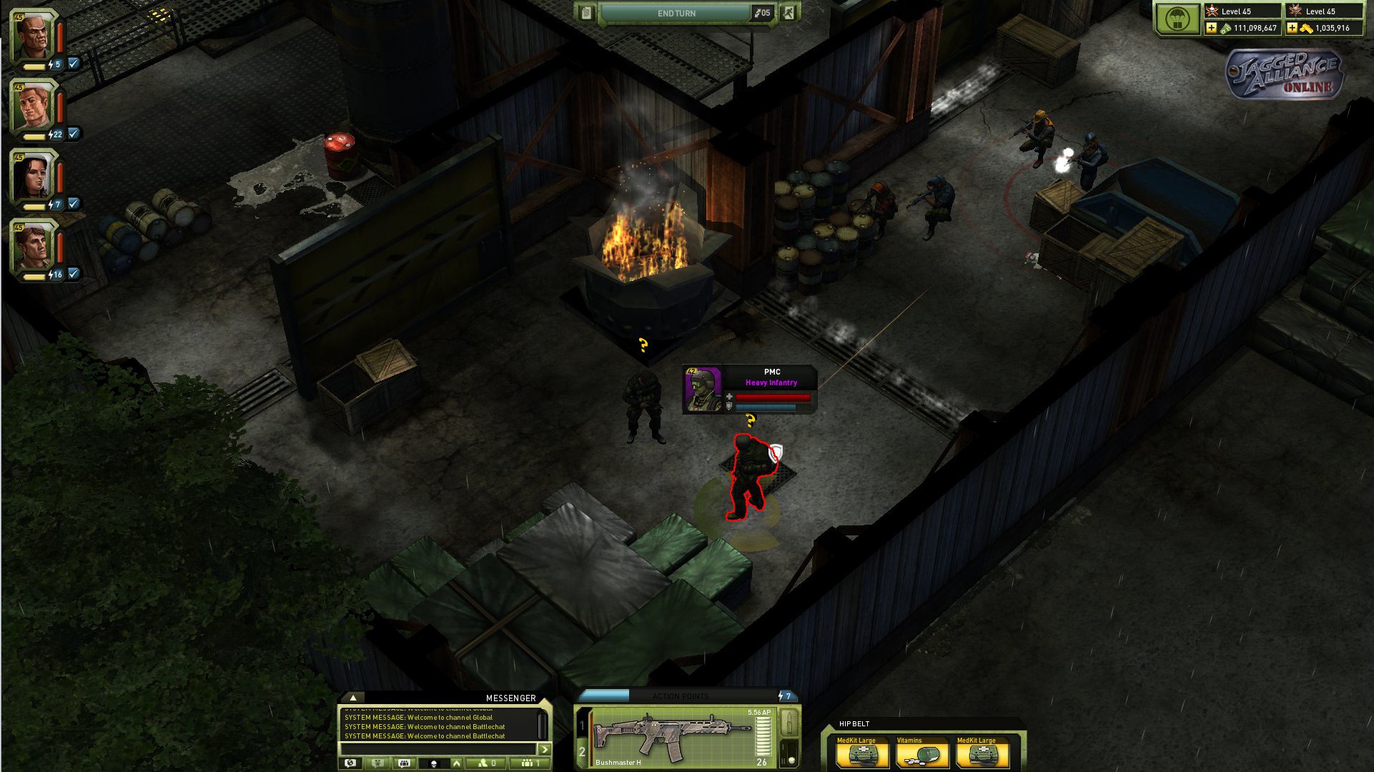 Колье в обивке кресла jagged alliance