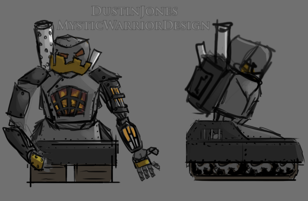 More Tank Robot concept! image - Beyond the Lines:RR - Mod DB