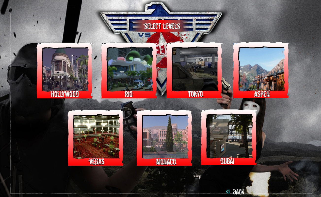 Level selection screen image - Elite vs. Freedom - ModDB