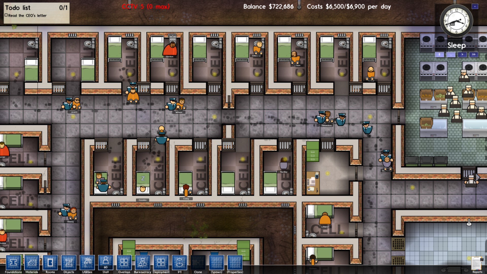 prison architect cell block layout heat
