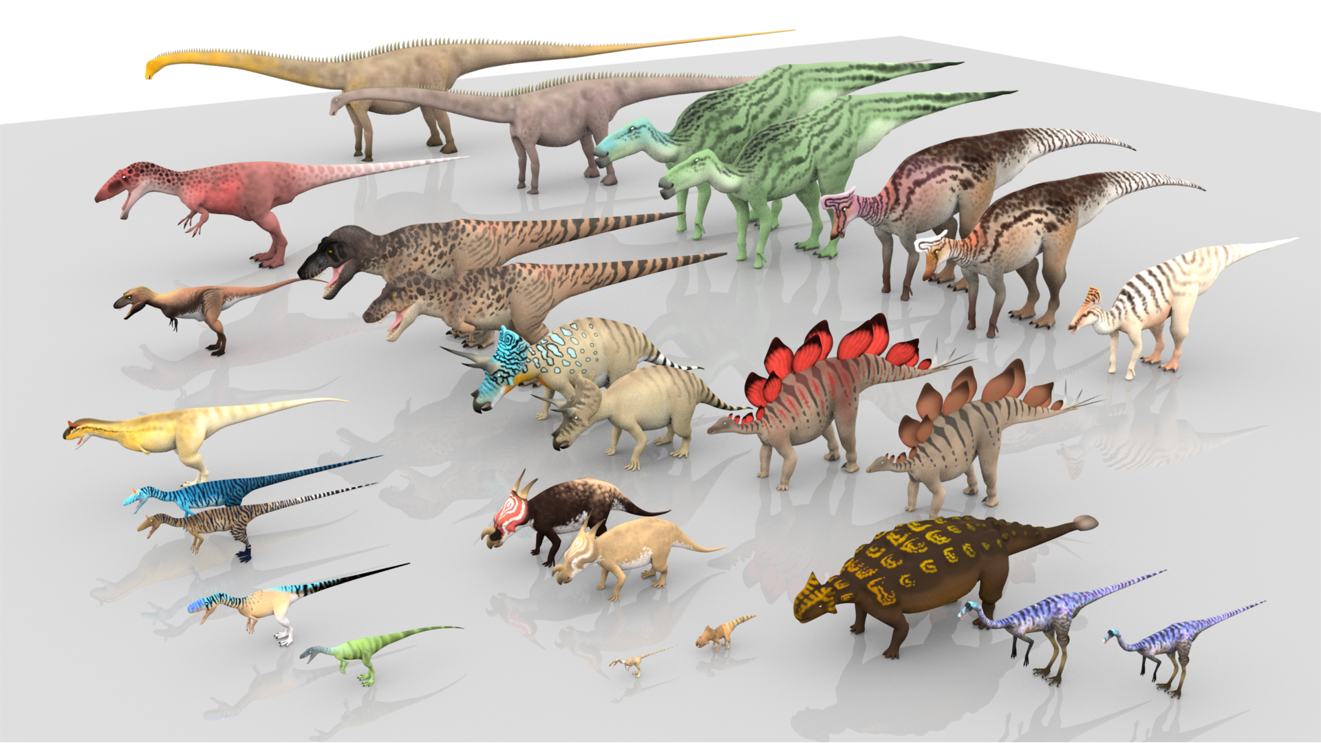 Some of the dinosaur species present in PK! image - Prehistoric Kingdom -  Mod DB