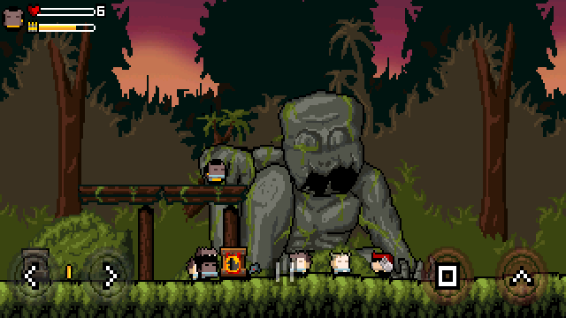 Jungle guns. Famous 2d Arcades. Gunslugs IOS.