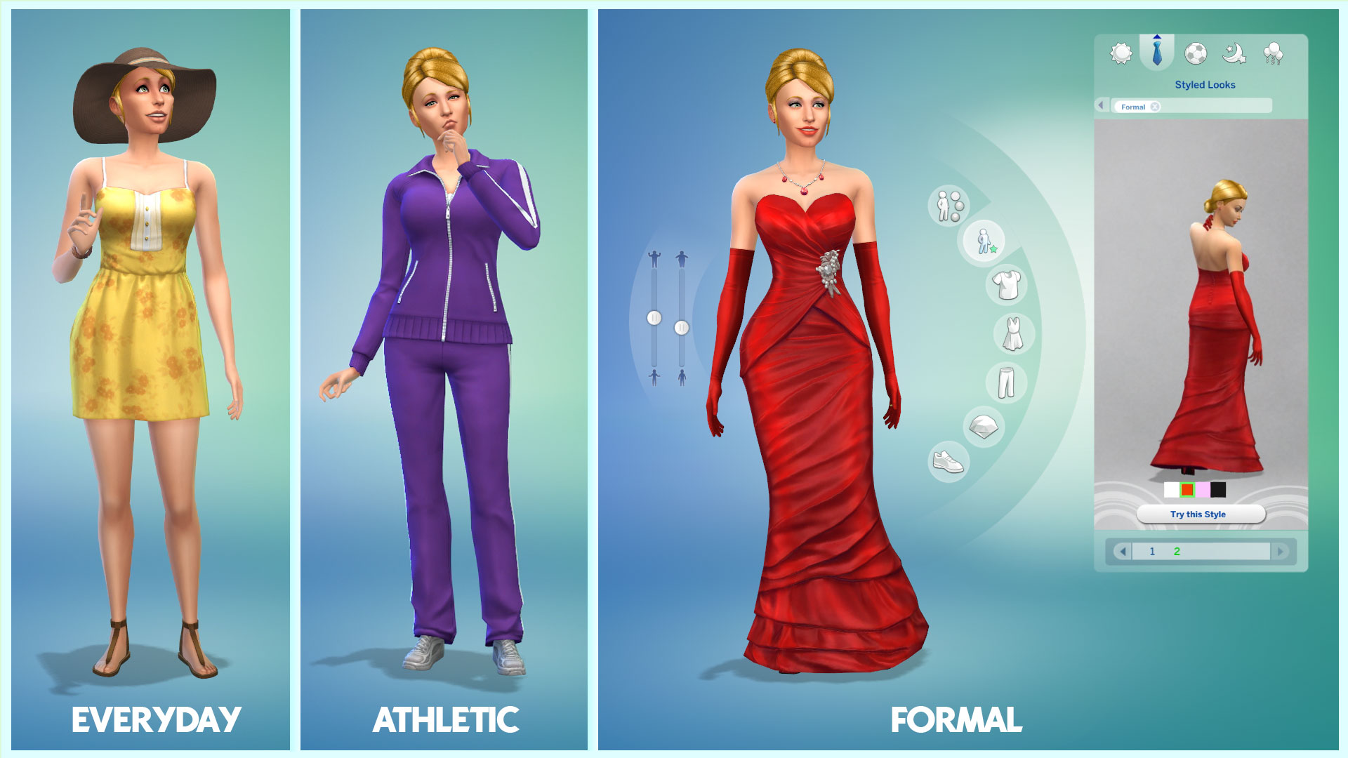 Sims 4 styled looks