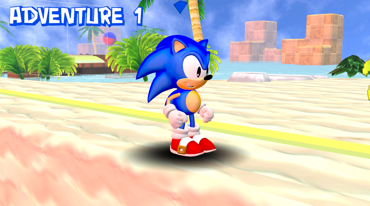 Соник Классик адвенчер. Classic Sonic 3d. Sonic Adventure 3d. Classic Sonic 3d Adventure. Sonic classic 3