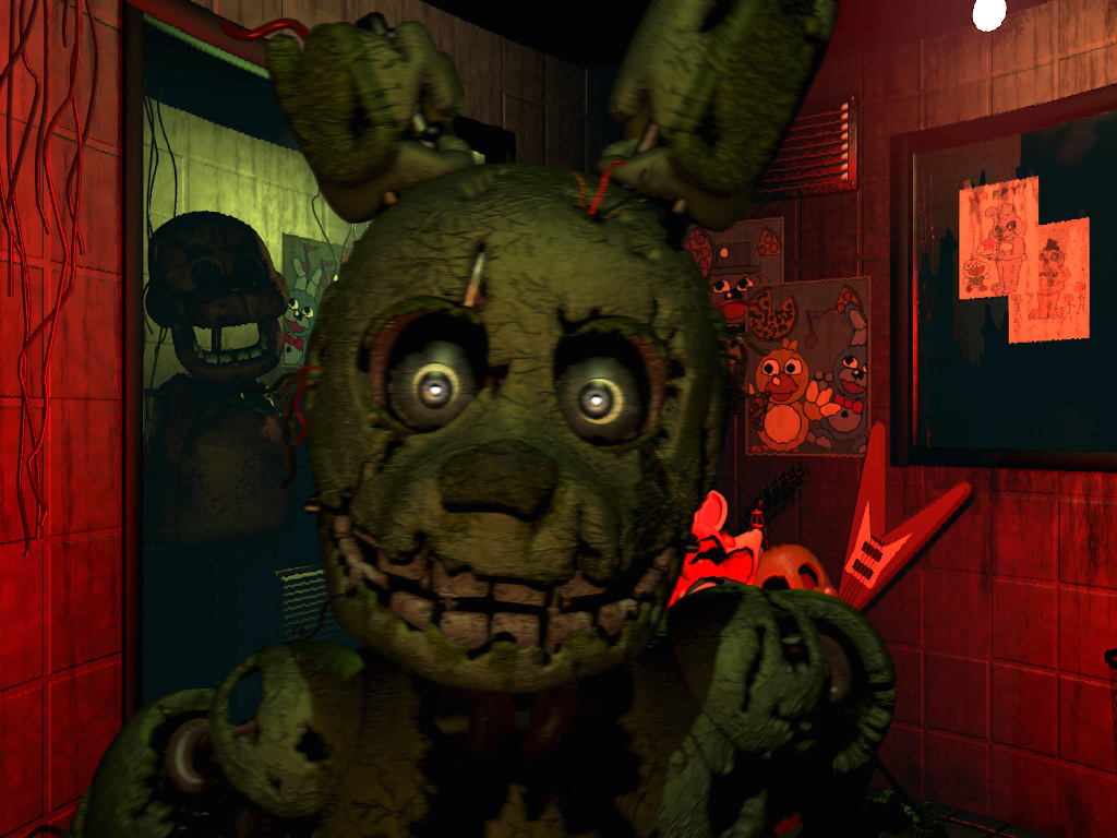 Spring Bonnie (Springtrap) animatronic from Five Nights at Freddy's 3.