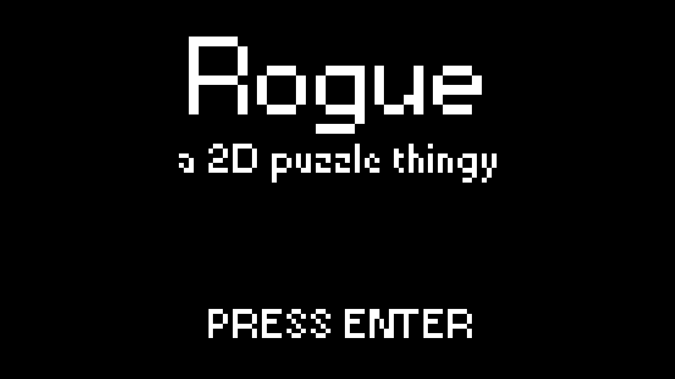 Title Screen image - Rogue - a 2D Puzzle Thingy - Mod DB