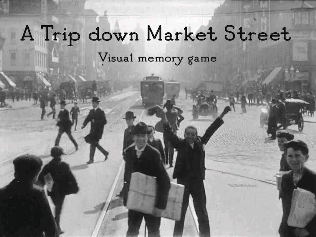 Down Market Street. Down market