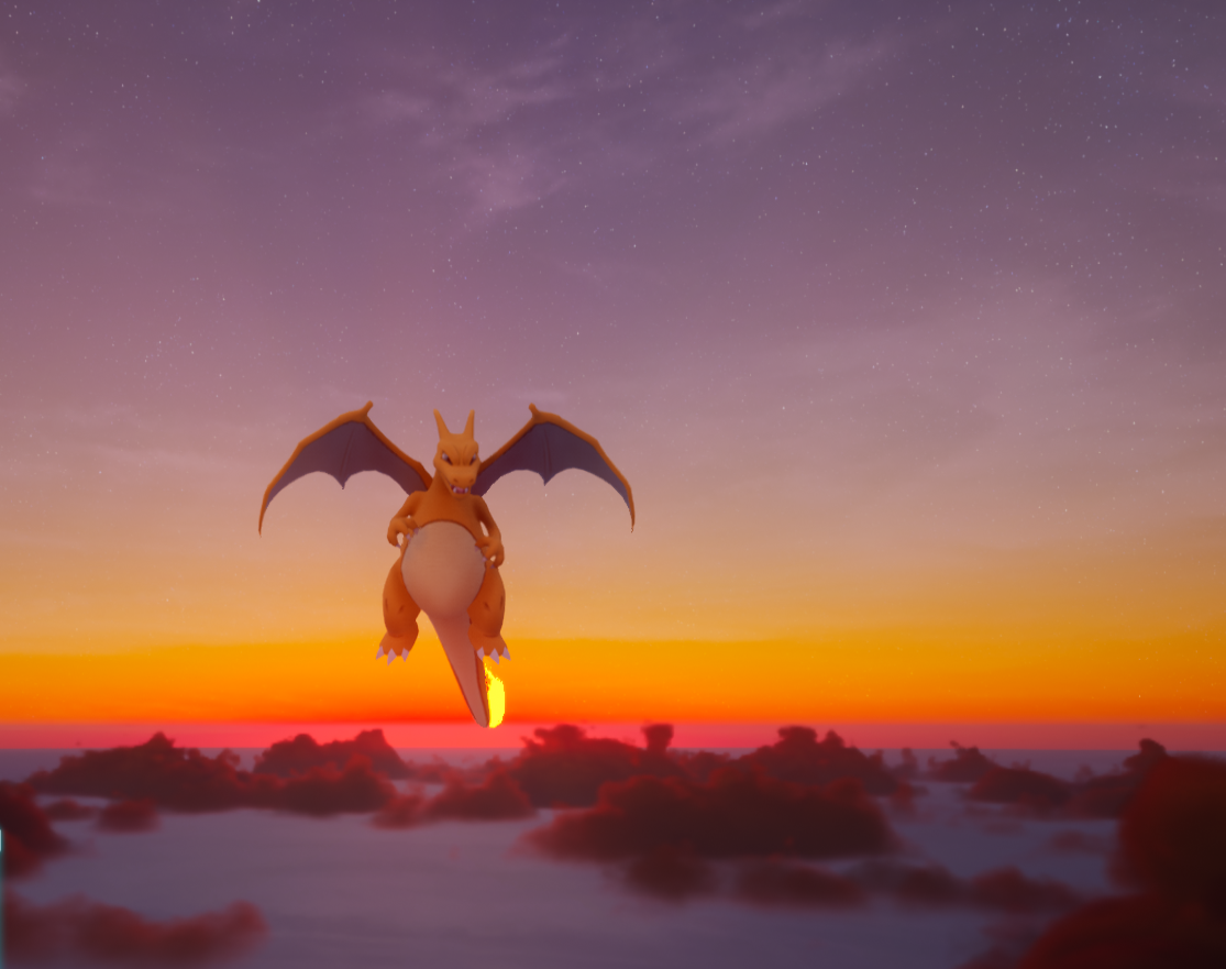 Charizard over the clouds by Rack City GW image - Pokémon MMO 3D - Mod DB
