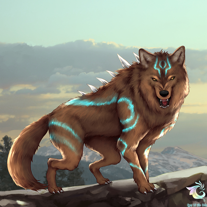 eyes of the gods, card art dire wolf, image, screenshots, screens, picture,...