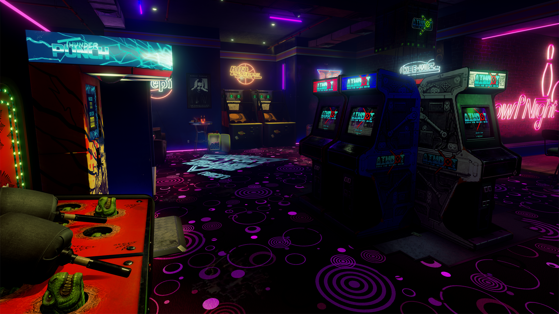 Аркадный зал 80х неон. New Retro Arcade Neon. Игровой автомат ретро Вейв. Комната с игровыми автоматами.