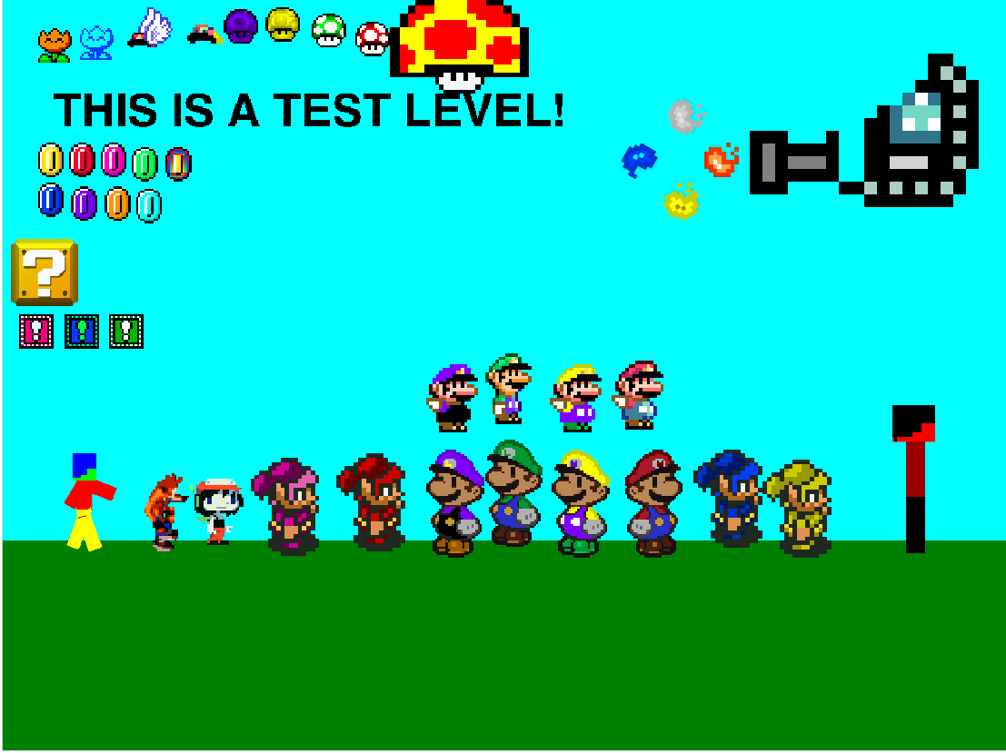 Teaseer All The Characters Items Powerups Projectiles And Coins So Far Image Super Mario World 3 Smw3 Mod Db