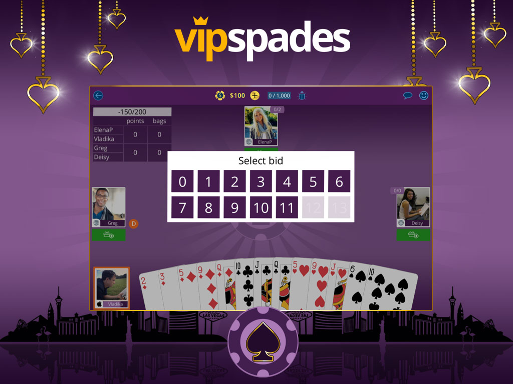 online spades vip