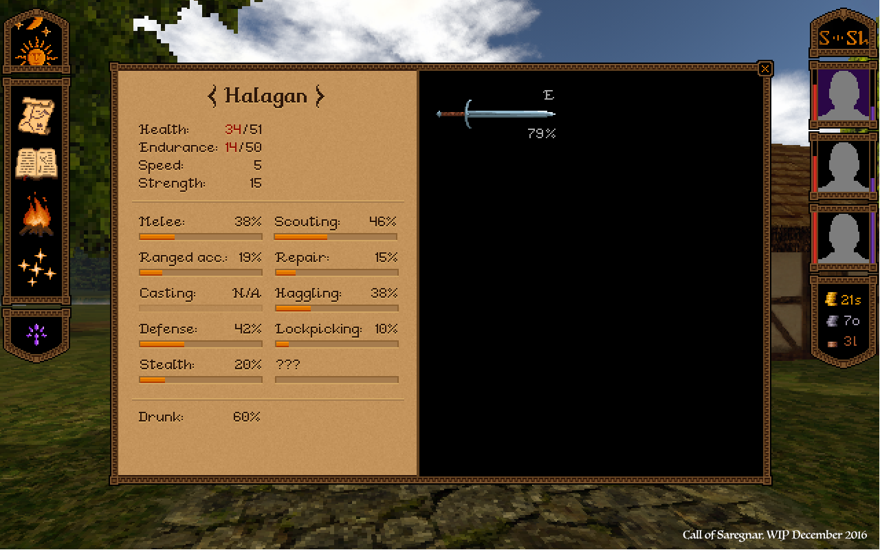 Which mod adds this Player Stats window, and is there a way to