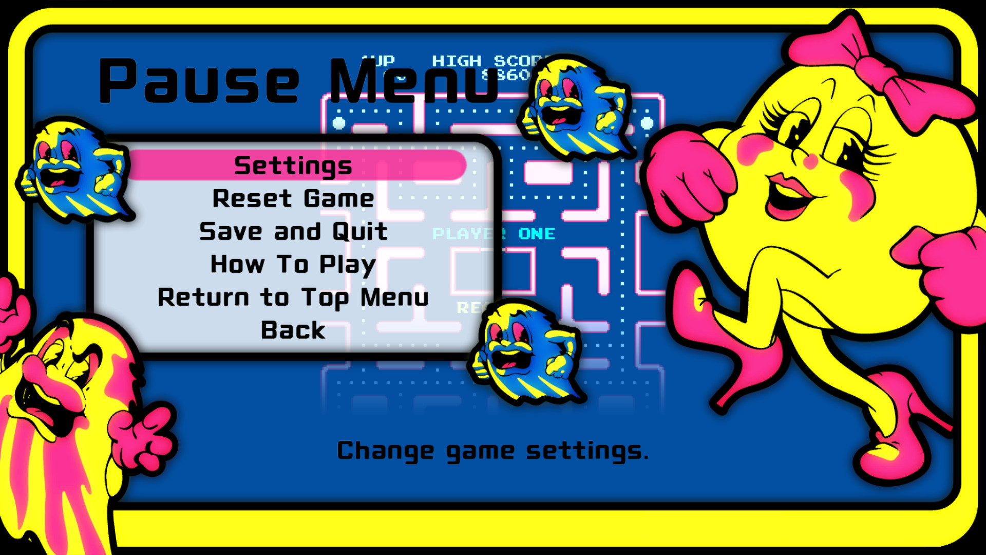 Return to player. Arcade game Series: Pac-man. MS Pac man. Pacman menu Arcade. MS Pac man java.