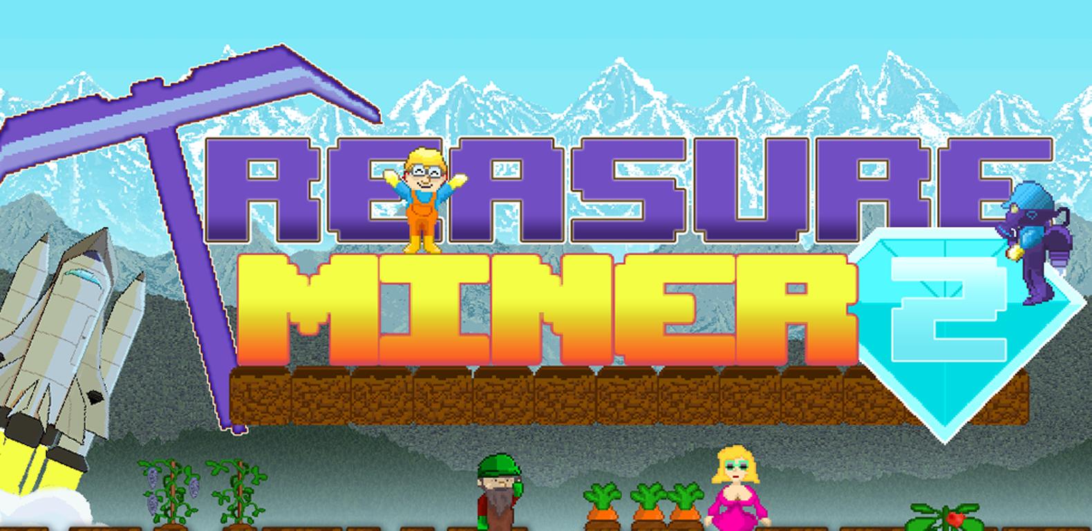 Treasure Miner Free - a 2d mining adventure::Appstore