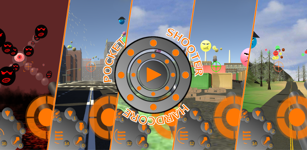 Хардкор на андроид. Игра Pocket Shooter. QUADRAPOP игра.