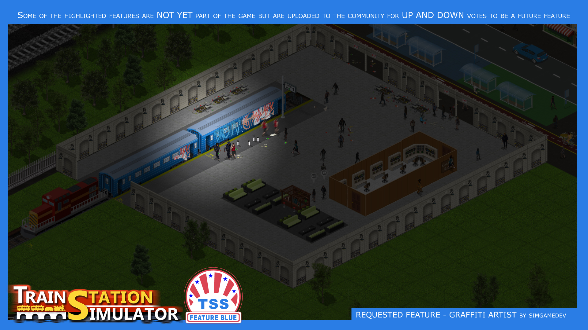 TSS Feature Blue - Graffiti Artist image - Train Station Simulator - ModDB