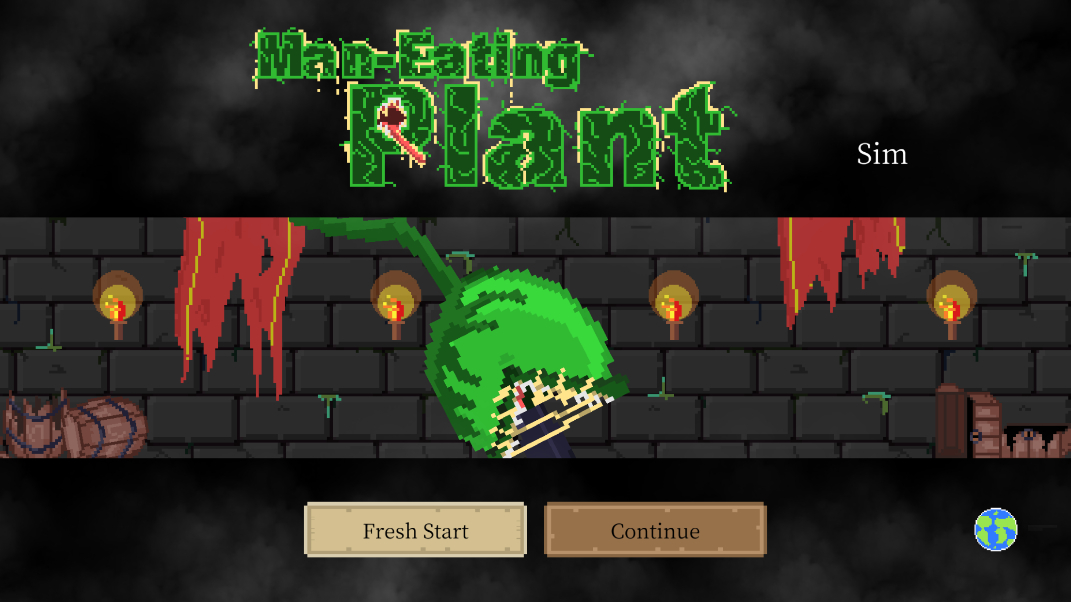 Игра которая съедает. Man-eating Plant VIP. Man eating Plant играть. Игра поедает. Хищное растение игра на андроид.