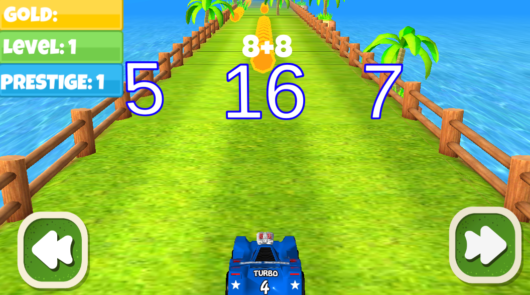 Road Rally Multi-Player Addition - Free Online Math Game 