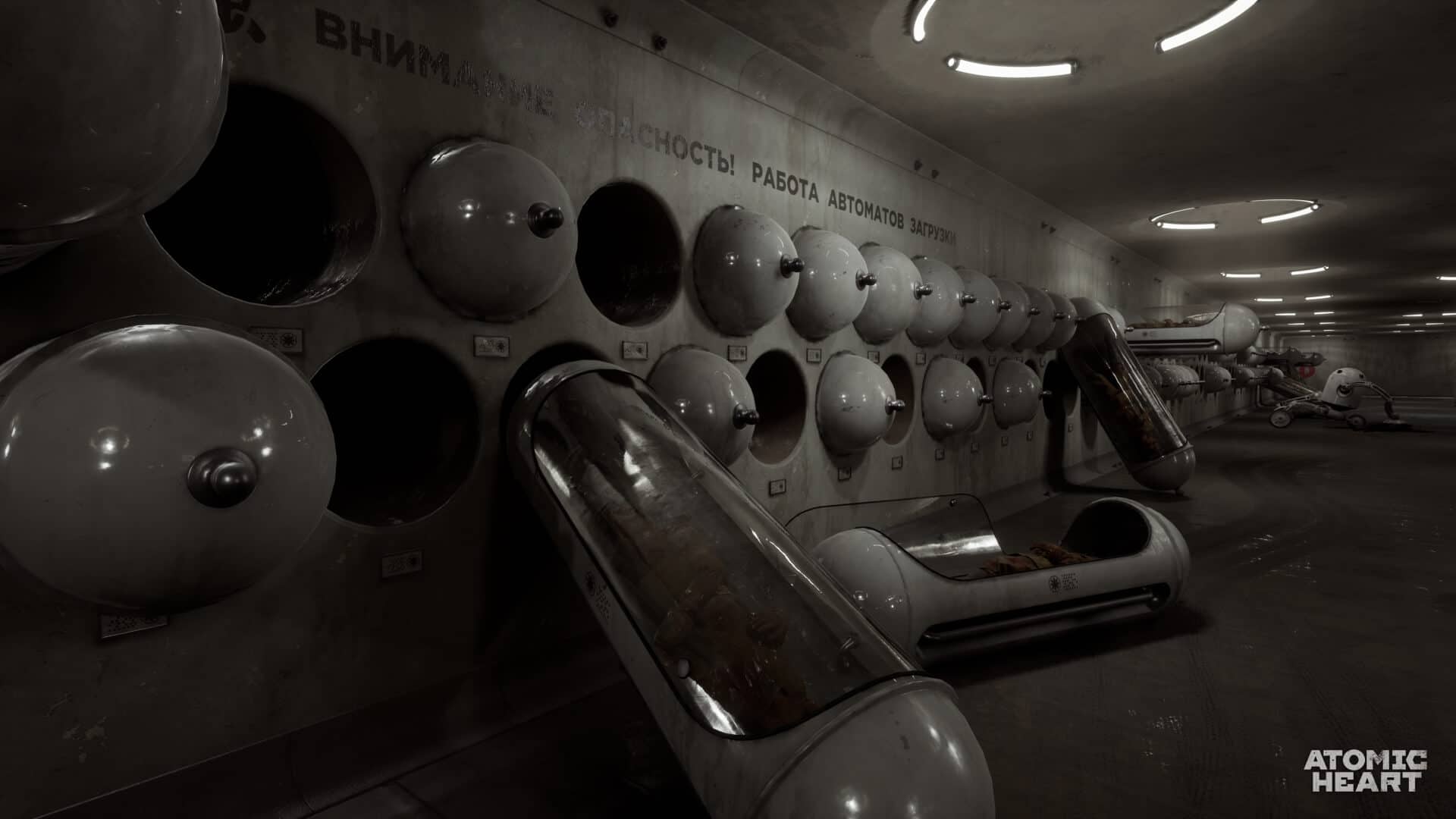 Попадите в зал белуги atomic heart