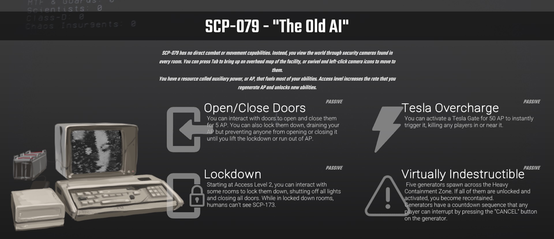 SCP 079  Scp, Abs, The originals