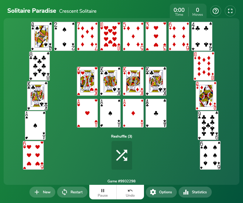 Crescent Solitaire 🕹️ Play on CrazyGames