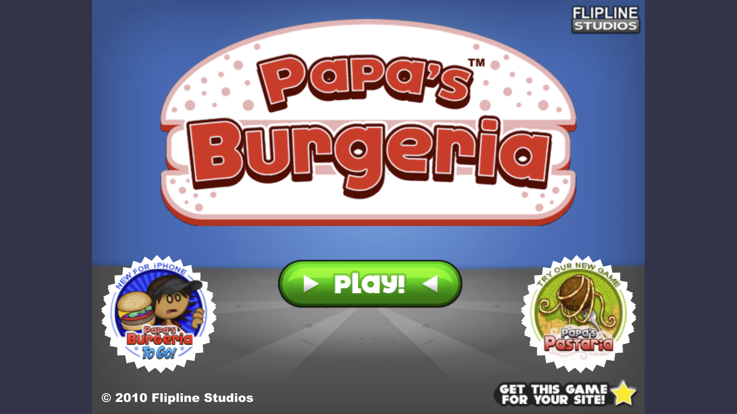 Papa's Burgeria Web, Flash game.