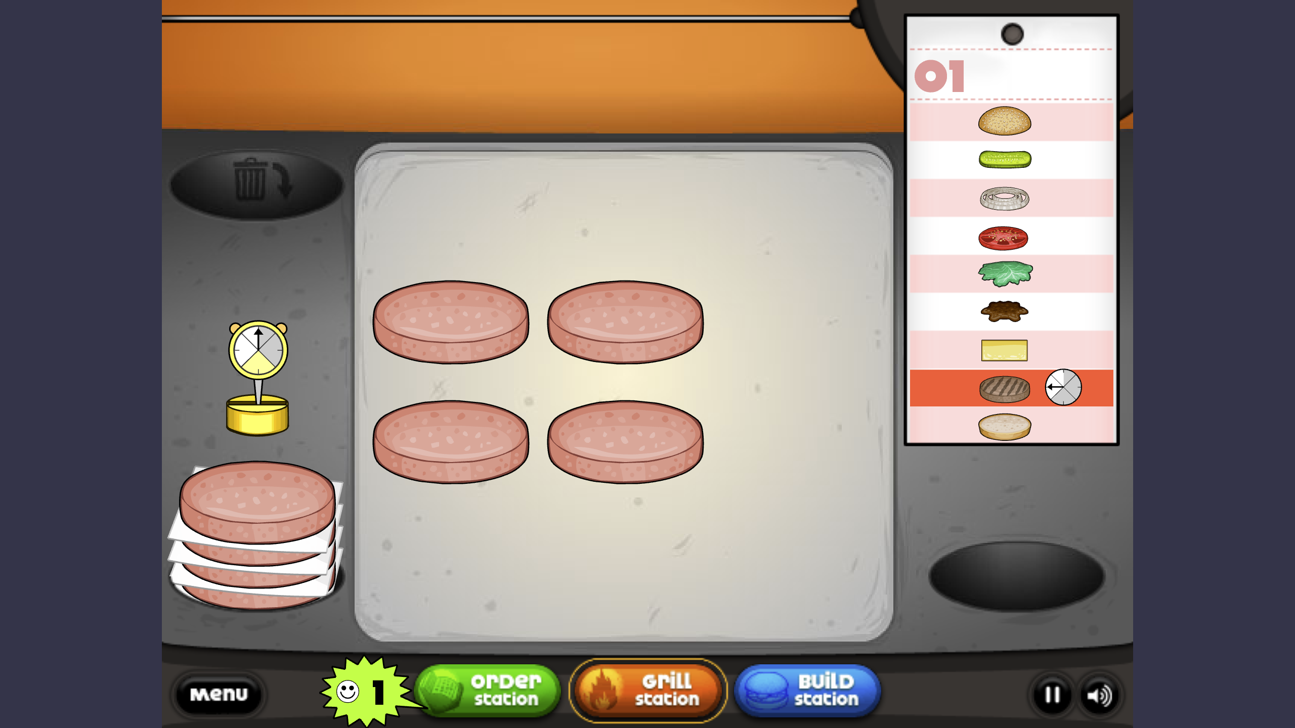 Papas Games on X: Grill Hamburgers in Papa's Burgeria Game https