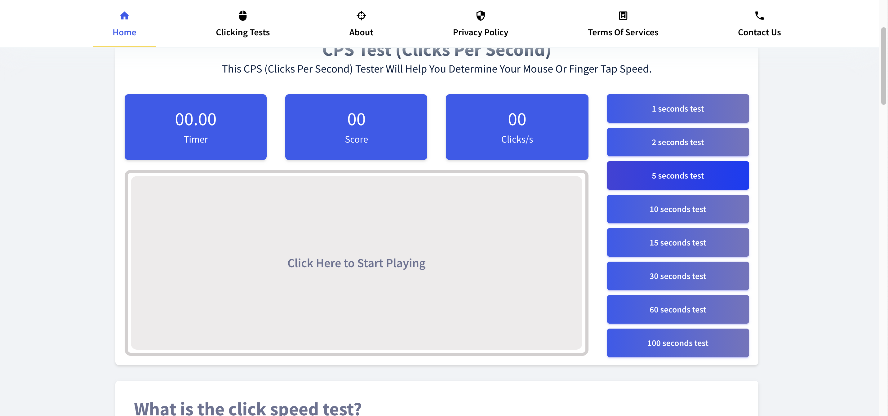 CPS Test